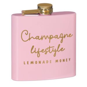 Champagne Lifestyle Lemonade Money Hip Flask