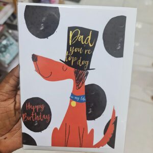 Dad, You're My Top dog Birthday Card