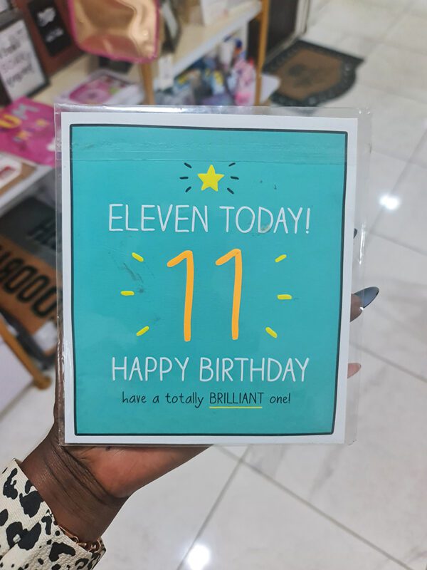 Eleventh Birthday Card
