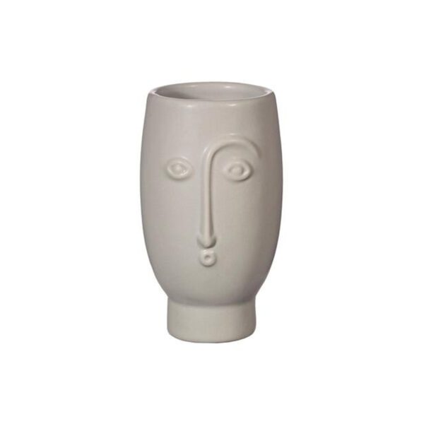 Grey Mini Face Vase