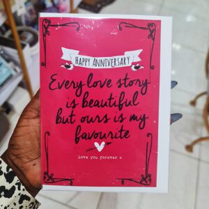 Love Story Wedding Anniversary Card