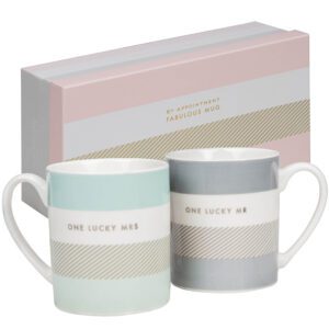 One Luckyb Mr & Mrs Double Mug Set