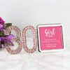 30 Pink Crystal Photo Frame