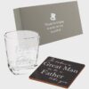 Father Of The Bride Whiskey Glass & Coaster Set