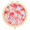 Flamingo Compact Mirror & Keyring Set
