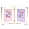 Frida Gold Double Fold Out Photo Frame