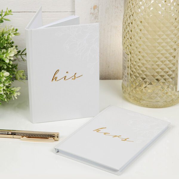 His & Hers Wedding Vows Book