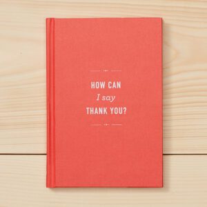 How Can I Say Thank You Gift Book