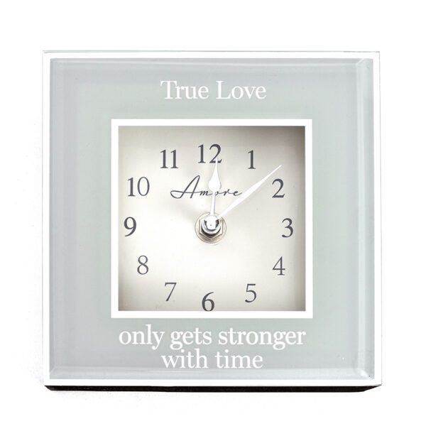 Mirror Border True Love Clock