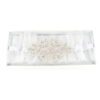 White Wedding Garter With Diamante