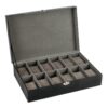 Harvey Makins Black Cufflinks Box