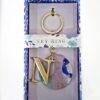 N Monogram Keyring